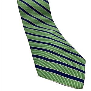 Tommy Hilfiger Men’s Silk Necktie Preppy Casual Tie green blue